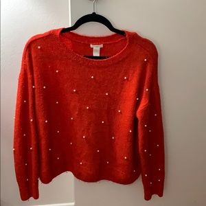 Red sweater